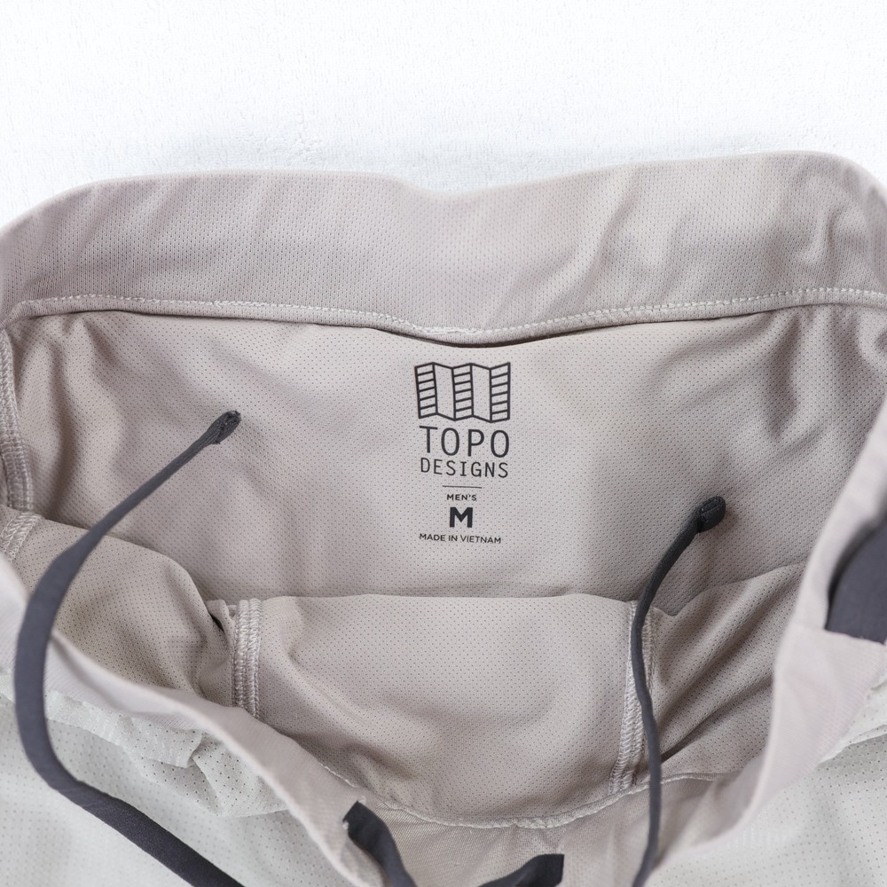 Topo Designs Shorts Mens Medium 4.5" Inseam Light Tan Athletic Running Lined - Picture 6 of 10